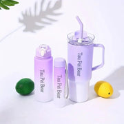 "3pc Gradient Bottles with Straw – For Everyday Use"