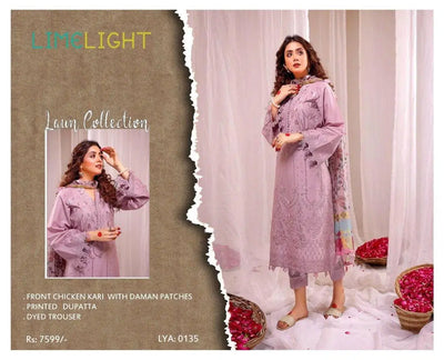 3 Pcs Women's Unstitched Embroidered Suit