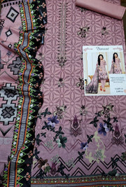 3 Pcs Women's Unstitched Embroidered Suit