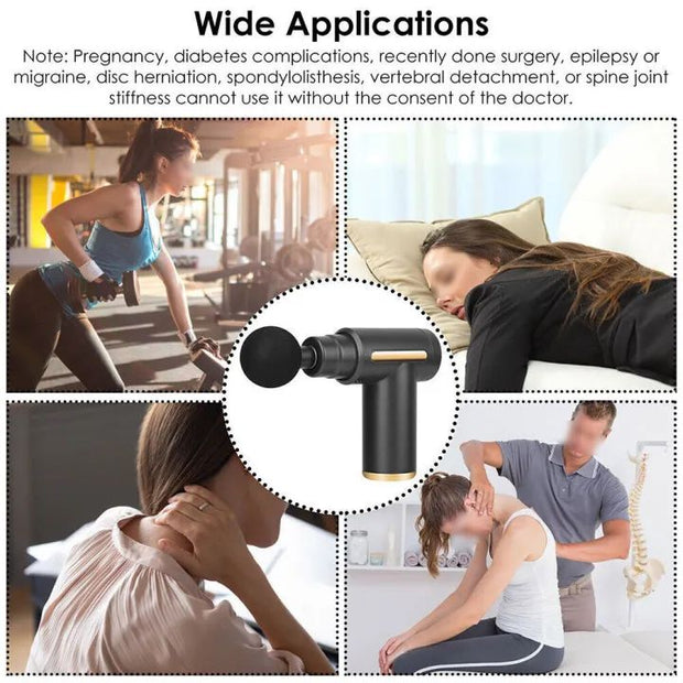 "Ultra Compact Massage Gun – Relieves Tension, Boosts Recovery"